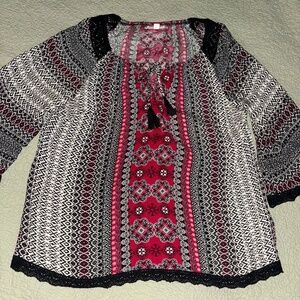 Women’s boho top, Westport, size 1X